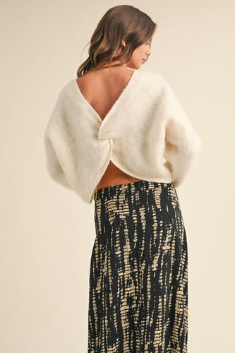 Ivory Rowan Twist Sweater