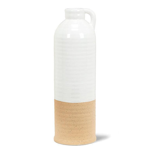 Tall Shiny and Matte Vase with Handle