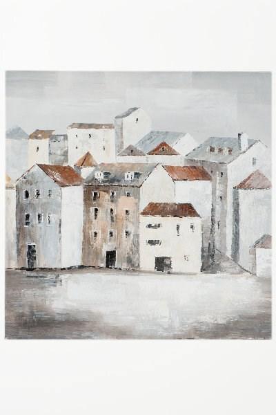 European Houses Oil Painting*in store pickup only