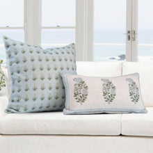 Load image into Gallery viewer, Arabella Light Blue Print Pillow