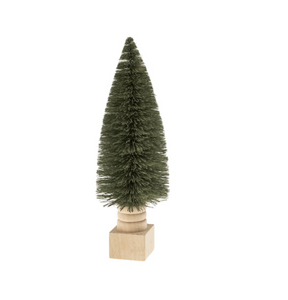 Sage Sisal Bottle Brush Tree on Base