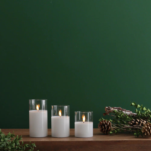 LED Glass Candles