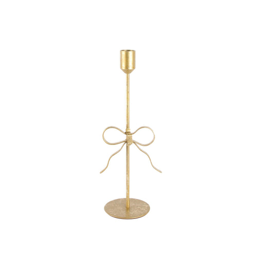 Gold Foil Bow Taper Candle