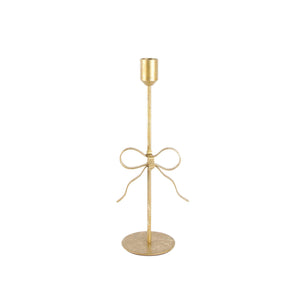 Gold Foil Bow Taper Candle