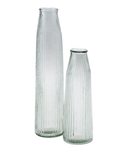 Load image into Gallery viewer, Ribbed Glass Vase