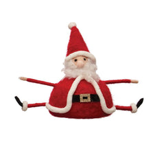 Load image into Gallery viewer, Wool Felt Sitting Santa