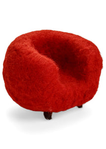 Mini Wool Red Chairs