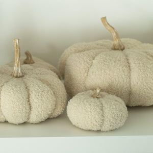 XS Beige Boucle Pumpkin