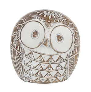 Carved Owl Figurine