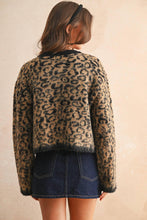 Load image into Gallery viewer, Leopard Print Sweater Cardigan