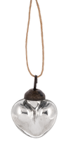 Load image into Gallery viewer, Mini Silver Heart Ornament