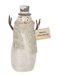 Neutral Snowmen Holding Signs
