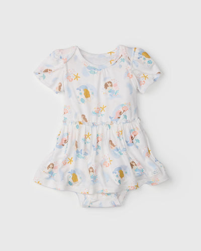 Mermaids Short Sleeve Bodysuit Dress