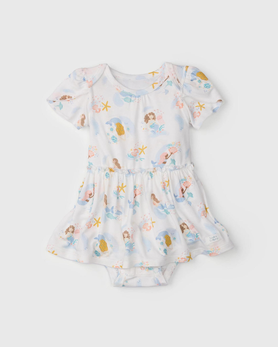 Mermaids Short Sleeve Bodysuit Dress