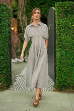 Load image into Gallery viewer, Evangeline Striped Shirt Dress