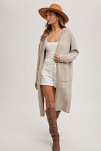 Load image into Gallery viewer, Oatmeal Willow Hoodie Cardigan