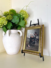 Load image into Gallery viewer, Moody Floral Artwork | Gold Antique Filigree Frame