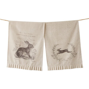 Tea Towels Neutral Hare