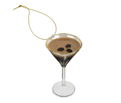 Espresso Martini Holiday Ornament