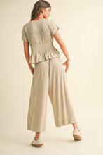 Load image into Gallery viewer, Tilda Straw Smocked Pants