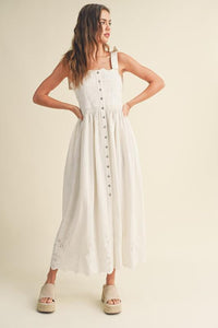 Sutton White Maxi Dress