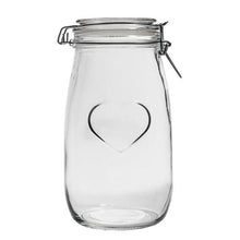 Load image into Gallery viewer, Large Heart Glass Storage Jar
