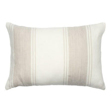 Load image into Gallery viewer, Natural Classic Linen Stripe Lumbar Cushion