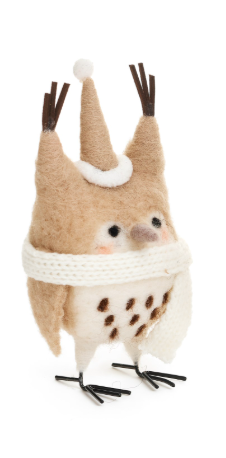 Beige Winter Owl