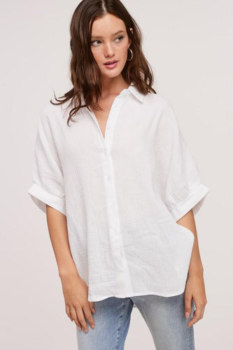 White Oversized Calli Shirt