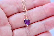 Load image into Gallery viewer, Gemstone Heart Necklace