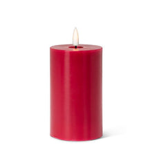 Load image into Gallery viewer, Red Med-Lrg Luxlite Pillar Candle