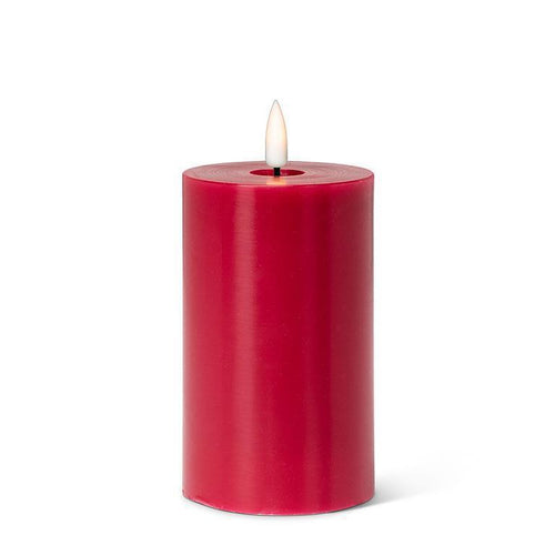 Red Med-Lrg Luxlite Pillar Candle