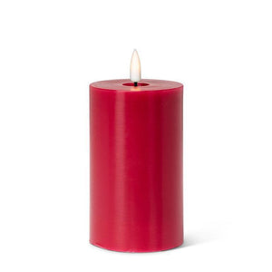 Red Med-Lrg Luxlite Pillar Candle