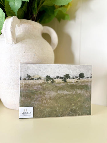 Muted Green Field Artwork | NO FRAME