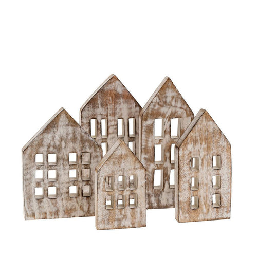 Whitewash Wooden Winter House