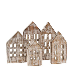 Whitewash Wooden Winter House