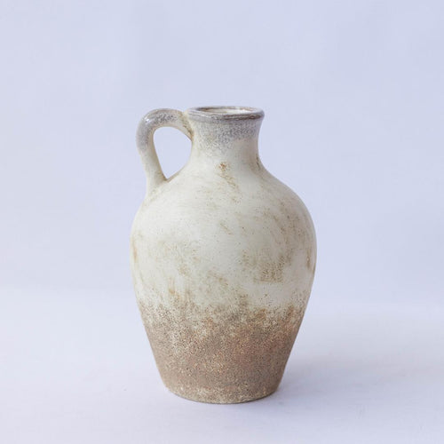 Vello Distressed Vase with Handle