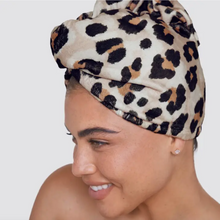 Load image into Gallery viewer, Leopard Quick Dry Hair Towel