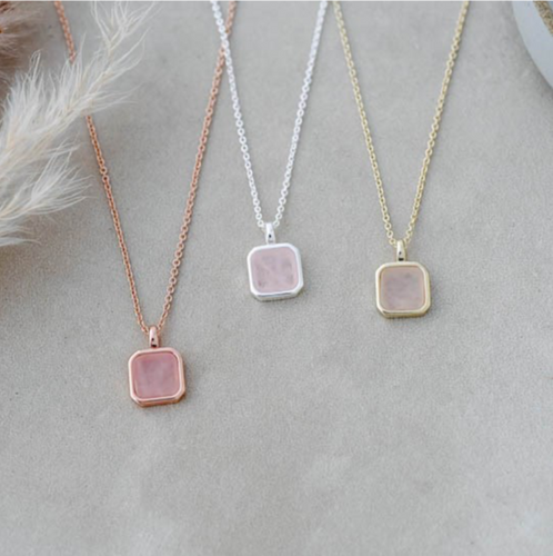 Rose Quartz Florence Necklace