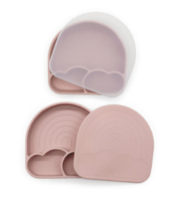 Rose Silicone Rainbow Plate