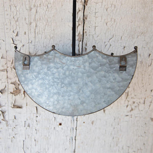 Galvanized Umbrella Planters
