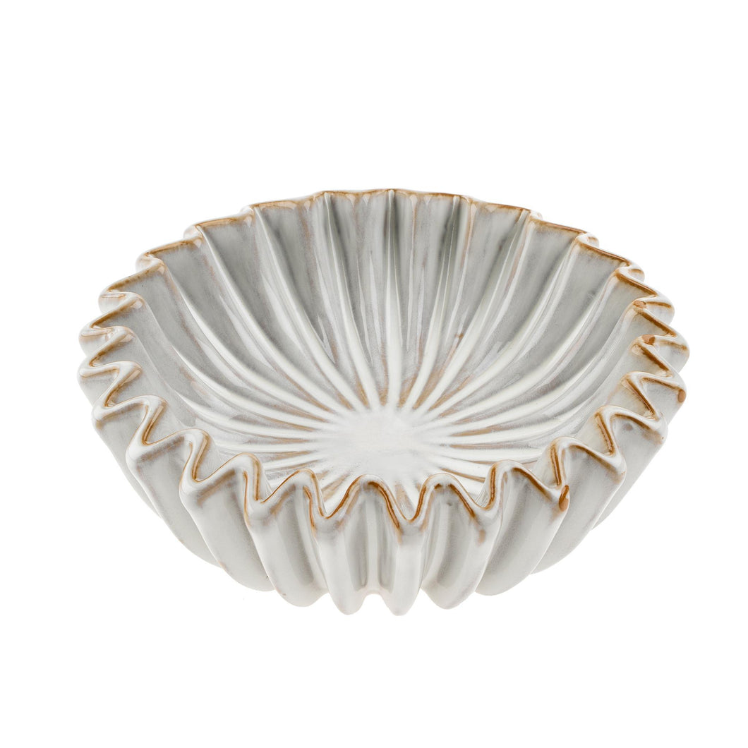 Large Fluted Ceramic Catchall