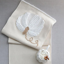 Load image into Gallery viewer, White Woven Pumpkin Table Runner