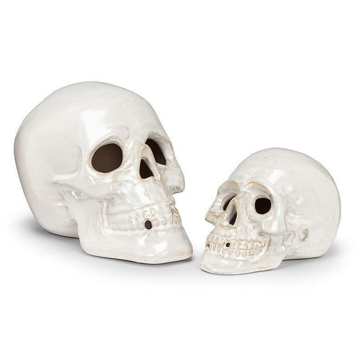 White Skull Decor