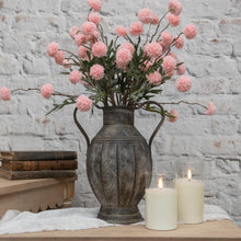 Load image into Gallery viewer, Brown Distressed Metal Urn