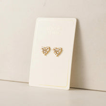 Load image into Gallery viewer, Mini Debut Heart Stud Earrings