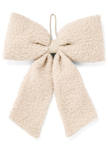 Sherpa Cream Bow