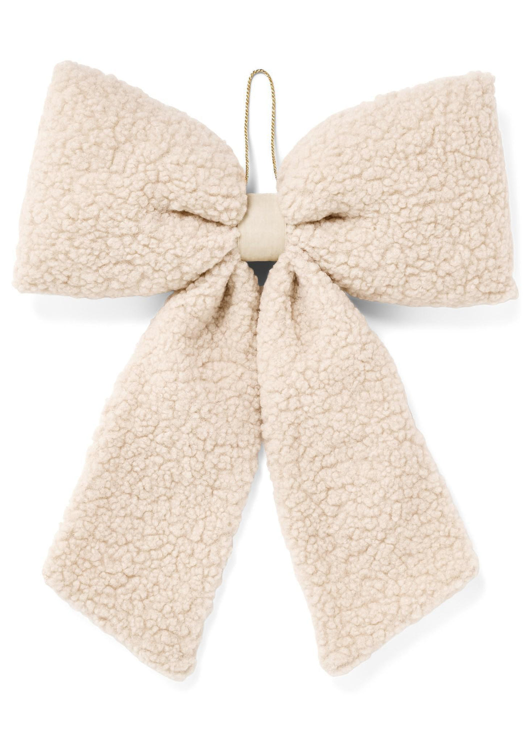 Sherpa Cream Bow