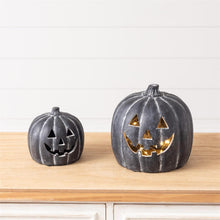 Load image into Gallery viewer, Black Pumpkin Luminaries