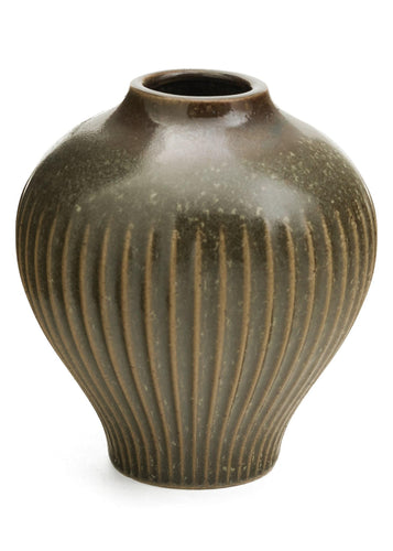 Olive Porcelain Vase